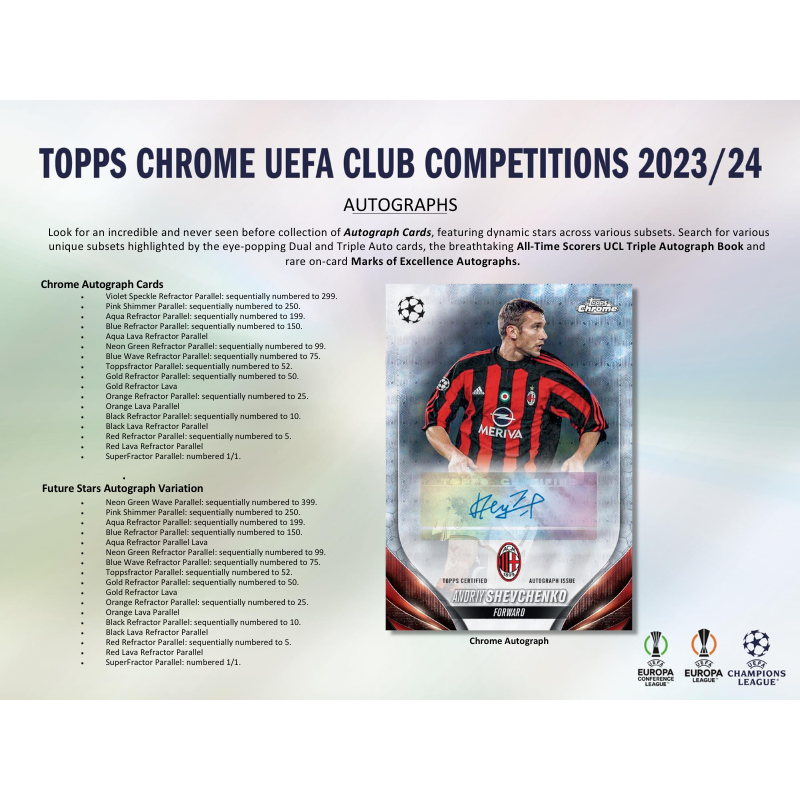 2023/24 Topps UEFA Club Competitions Chrome Soccer Hobby Box