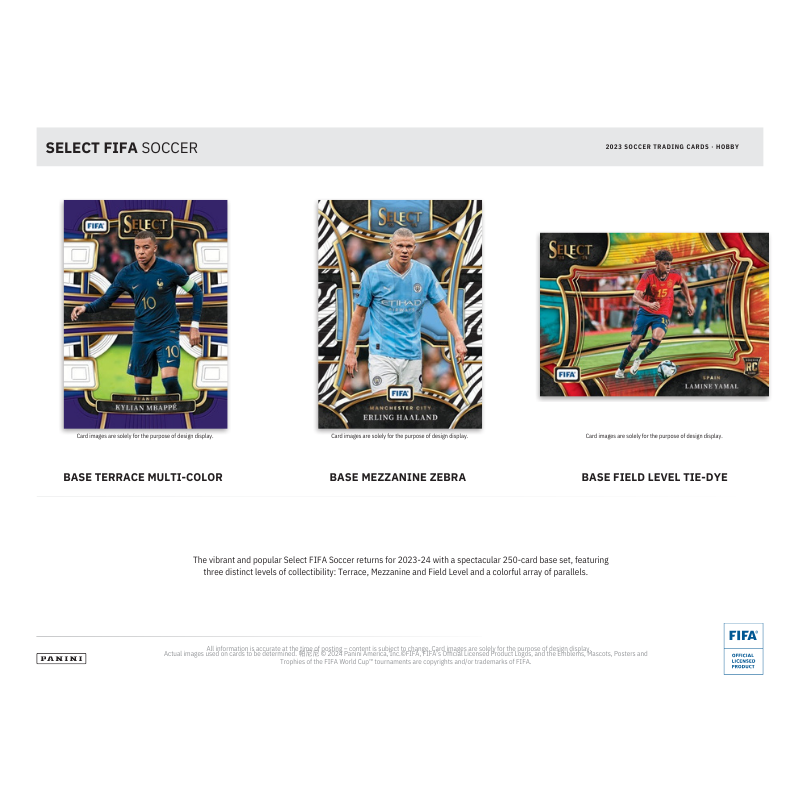 2023/24 Panini Select FIFA Soccer Hobby 12 Box Case