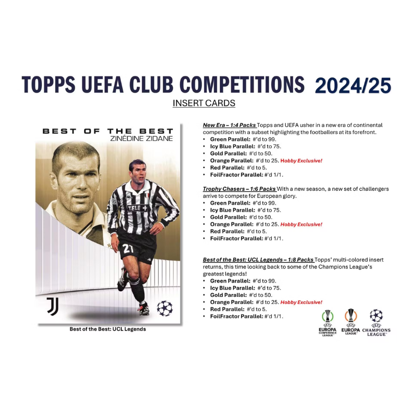 2024/25 Topps UEFA Club Competitions Soccer Hobby Box