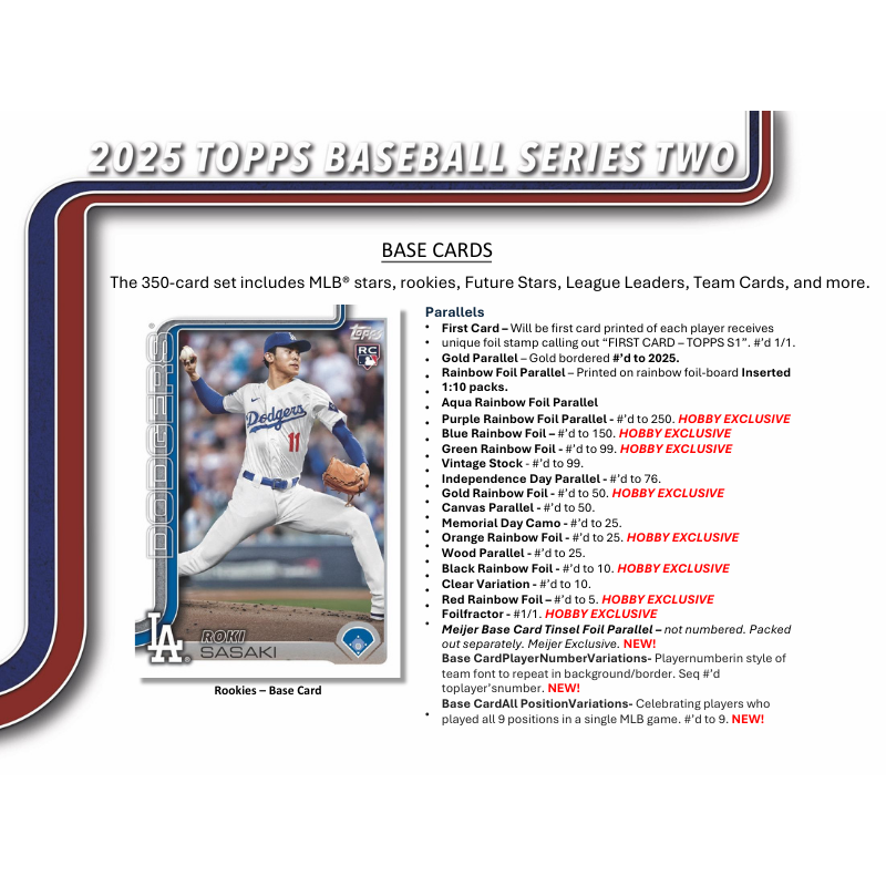 2025 Topps Series 2 Baseball Jumbo Box