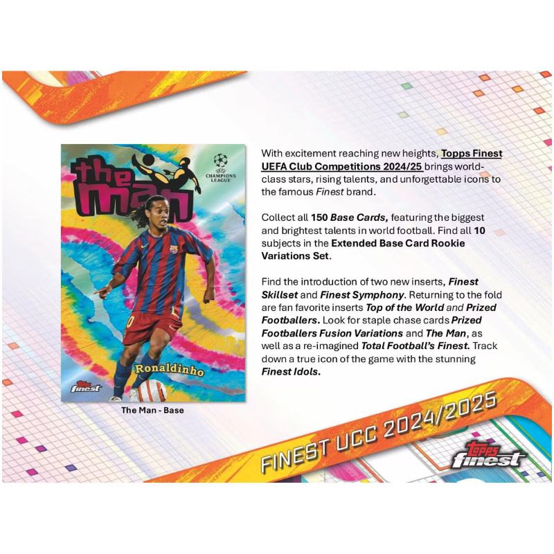 2024/25 Topps UEFA Club Competitions Finest Soccer Hobby Box