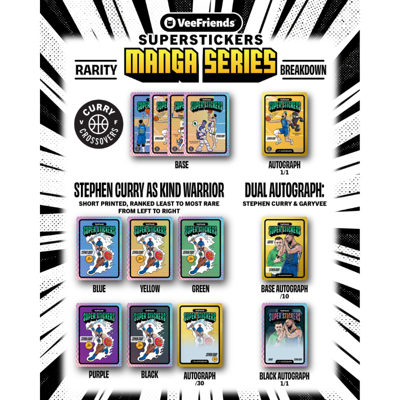 VeeFriends Super Stickers Manga Series 12 Box Case